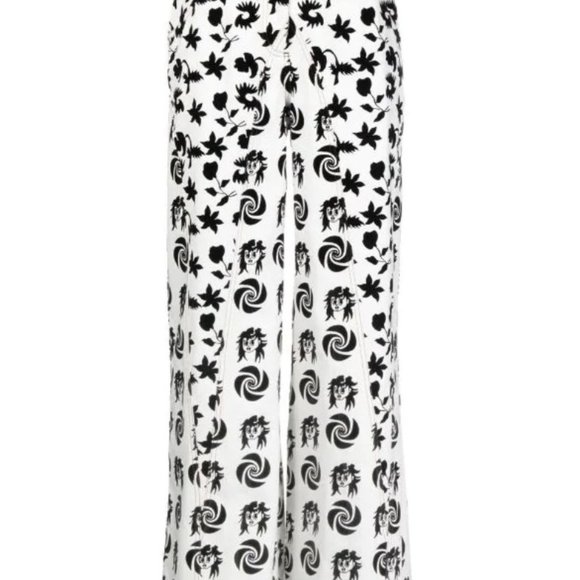 Chopova Lowena Black and White Flocked Jeans XS or 26" Waist NWT MSRP - Picture 10 of 12